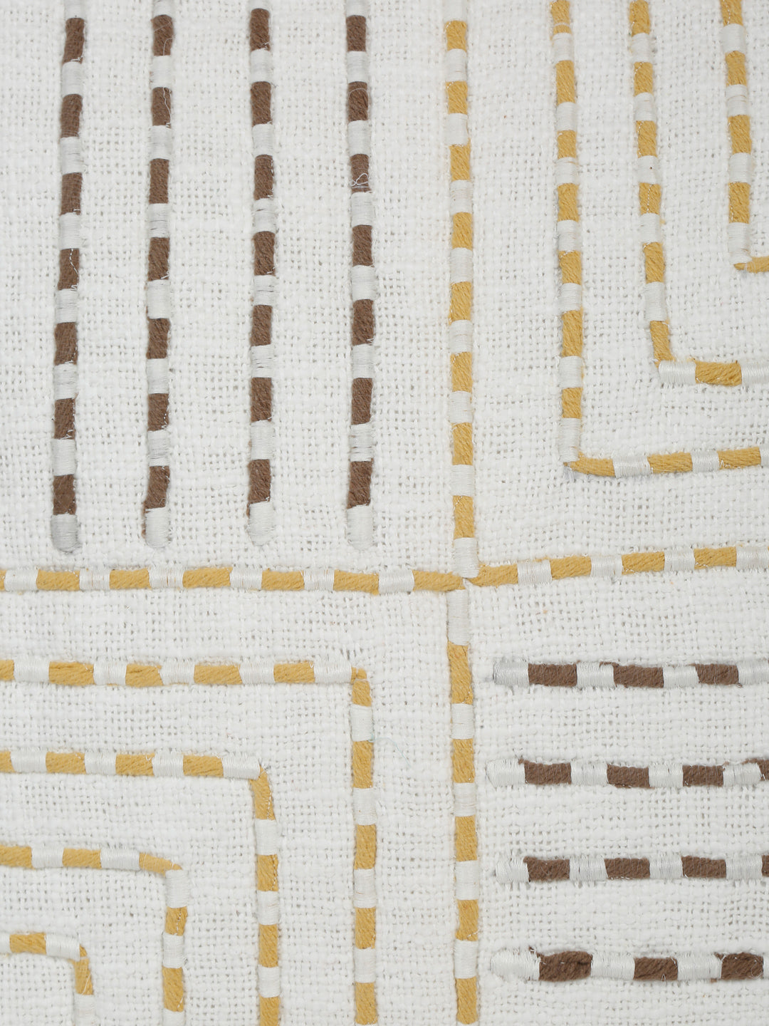 Embroidered Frayed Edges Pillow Cover