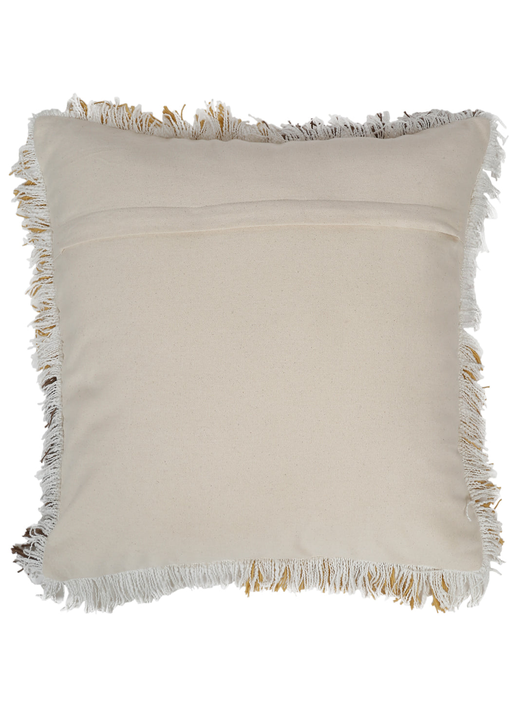 Embroidered Frayed Edges Pillow Cover
