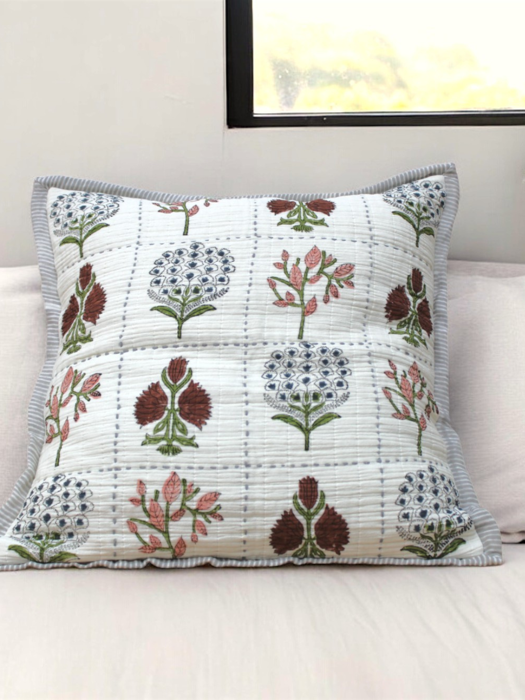 Handmade gauze fabric pillow cases EydaHomes