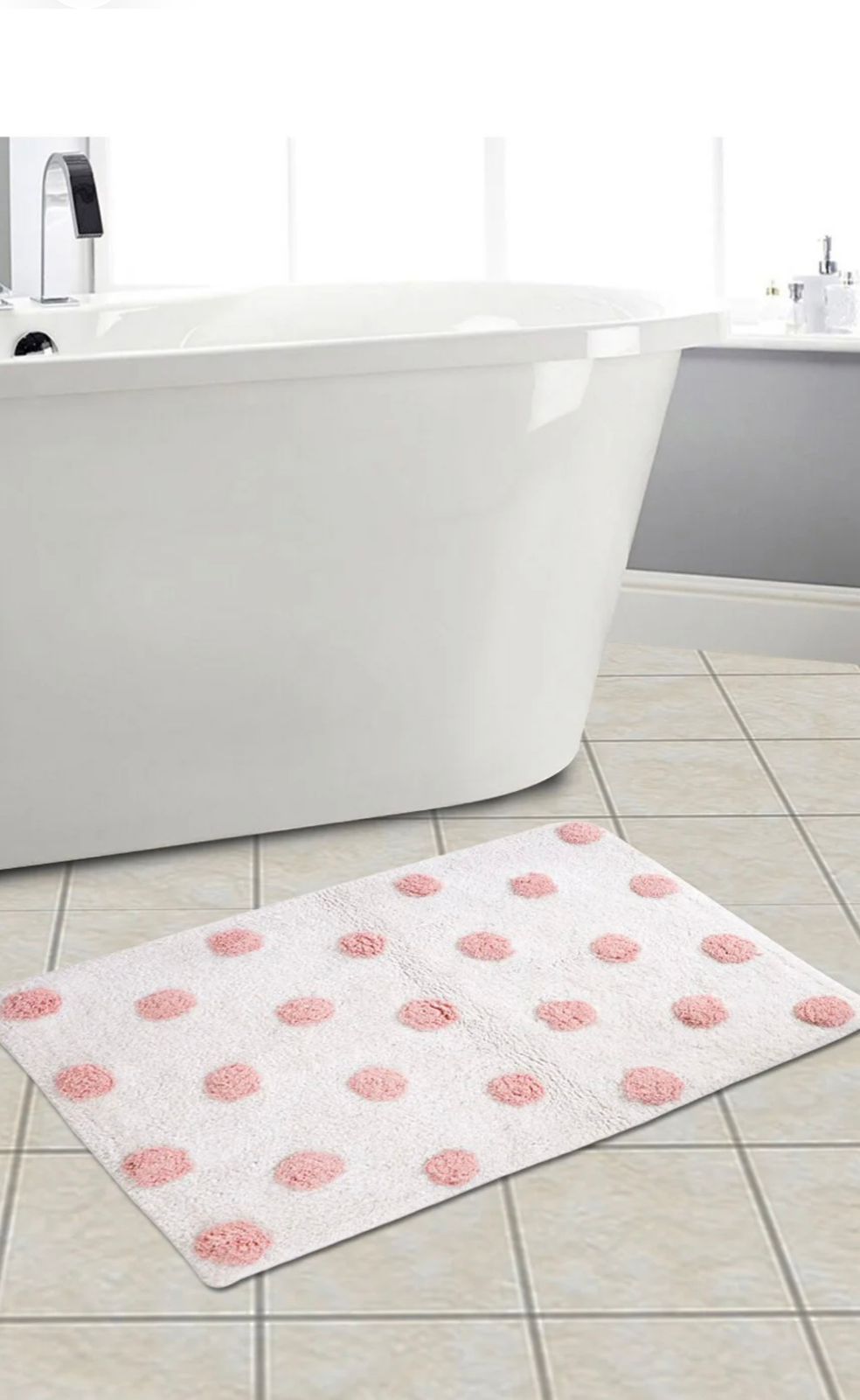 Blush Bloom Bath Rug