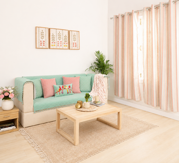 Blush Horizon Living Room Setup