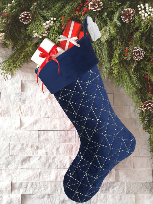 Handmade quilted Christmas stocking