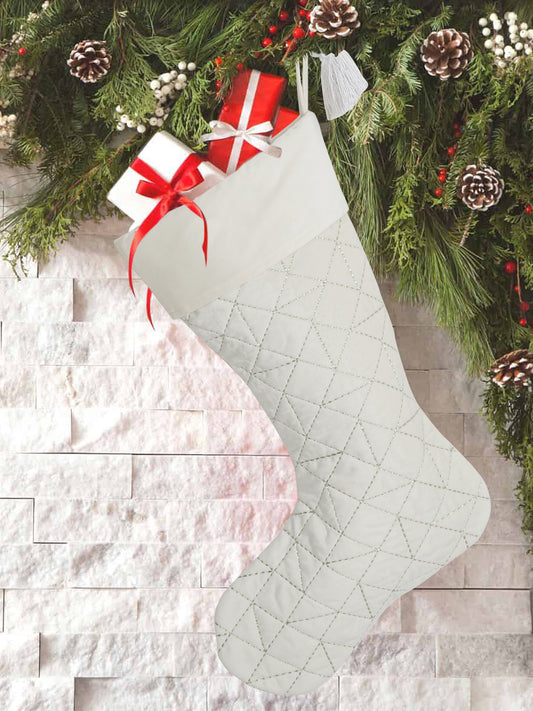 Handmade cotton stocking for Christmas