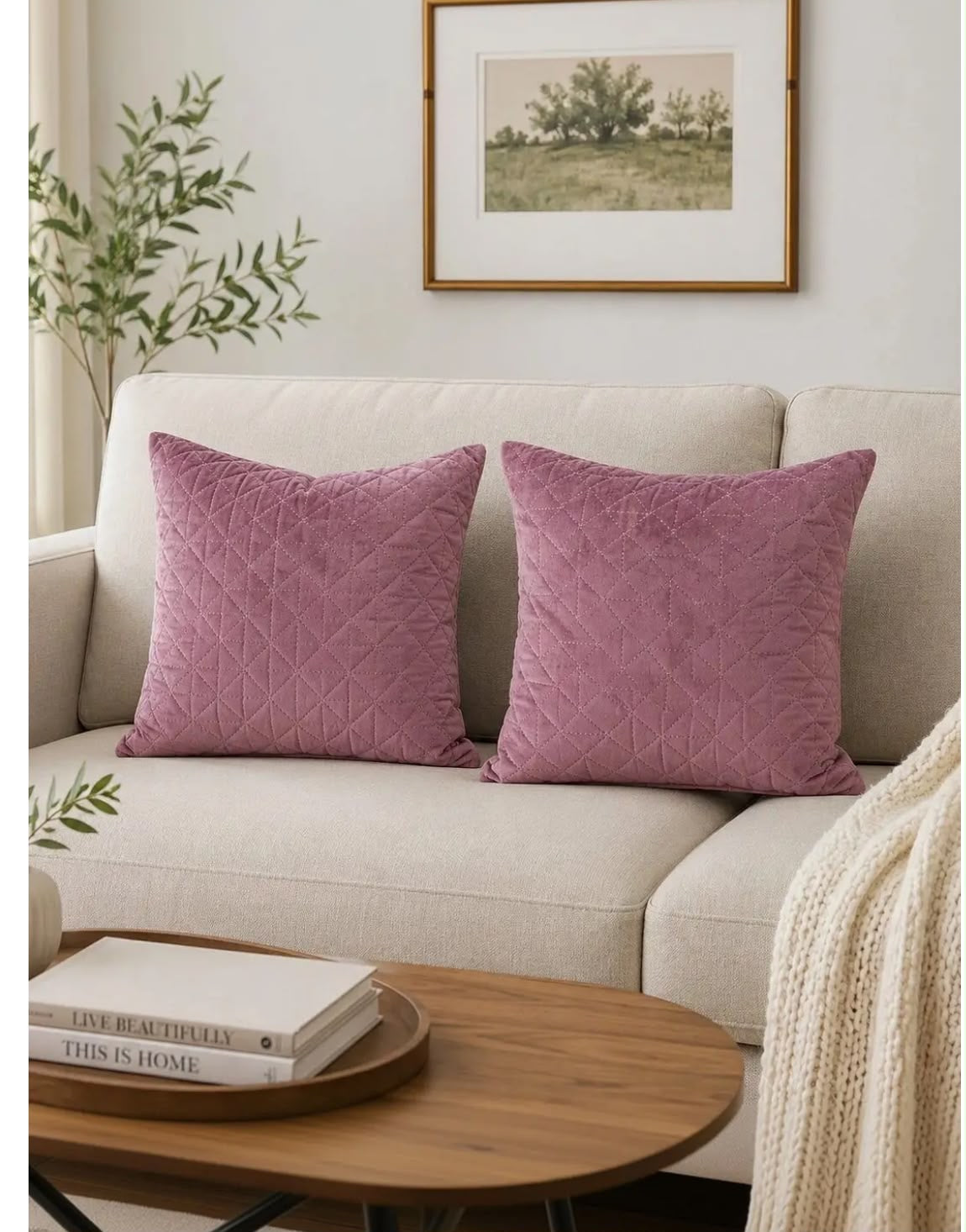 Amethyst Velvet Cushion Cover