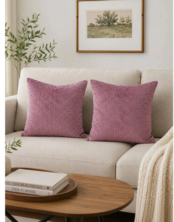 Amethyst Velvet Cushion Cover