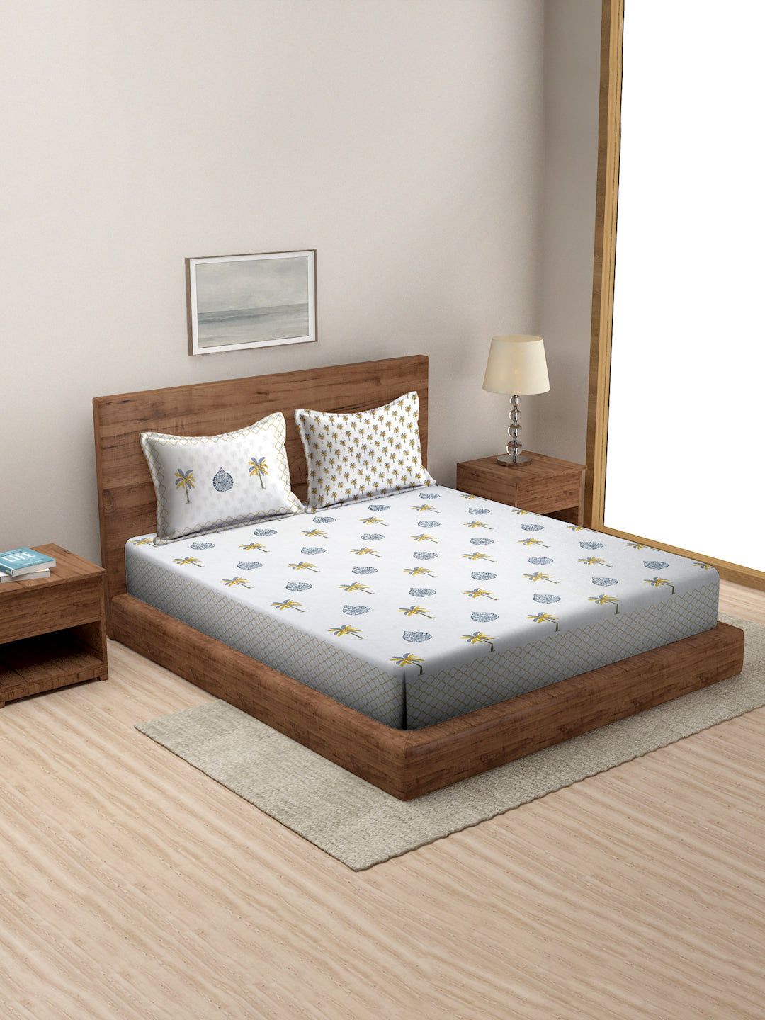 Palmora Printed Bedsheet