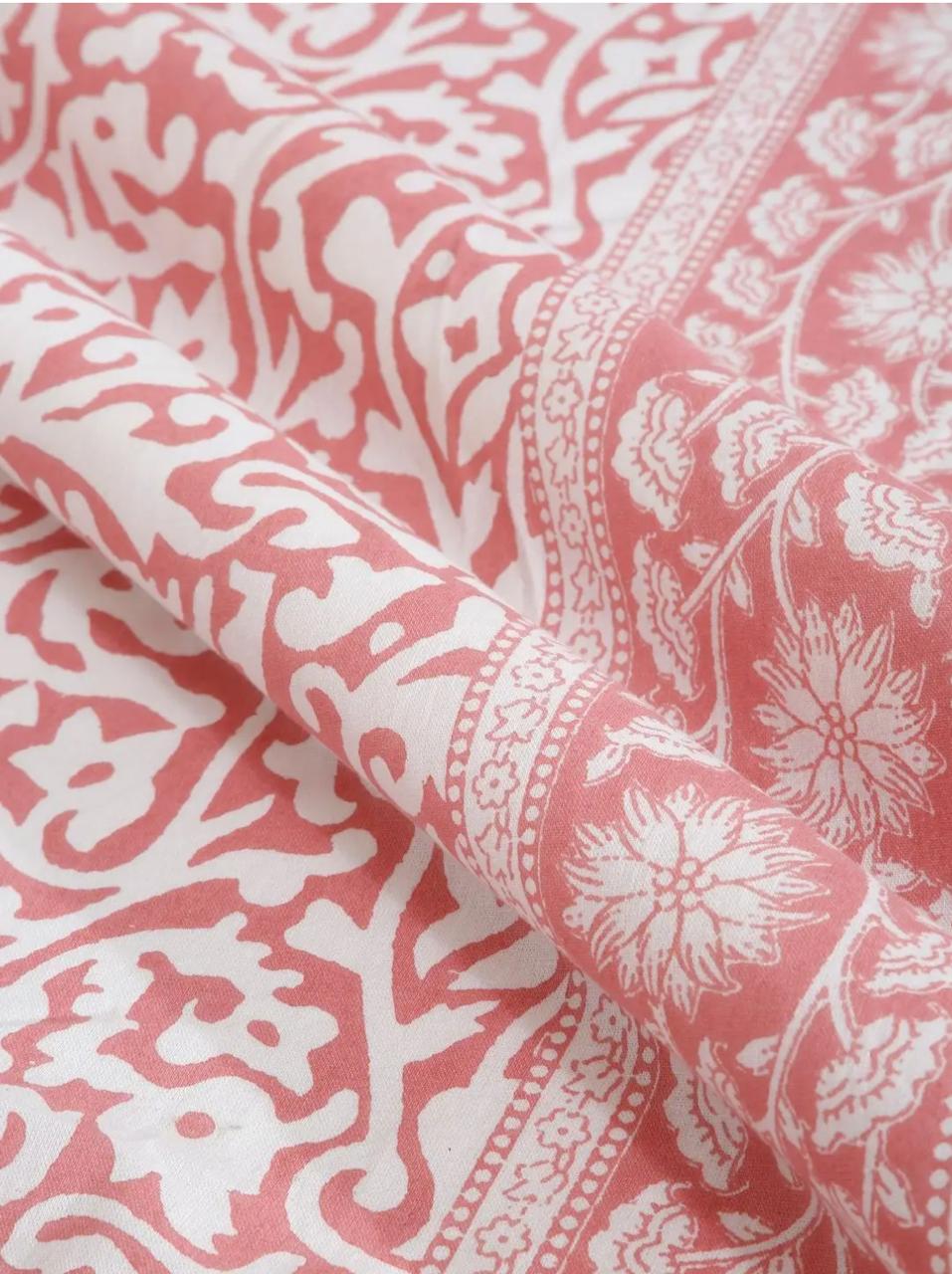 Peach Horizon Bedsheet Set