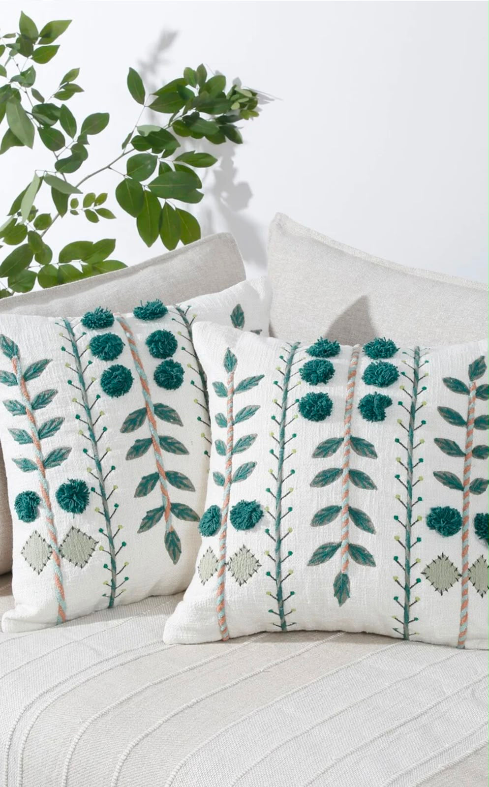 Silken Bloom Cushion Cover