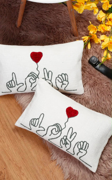 Canvas Stitch Cushion Cover