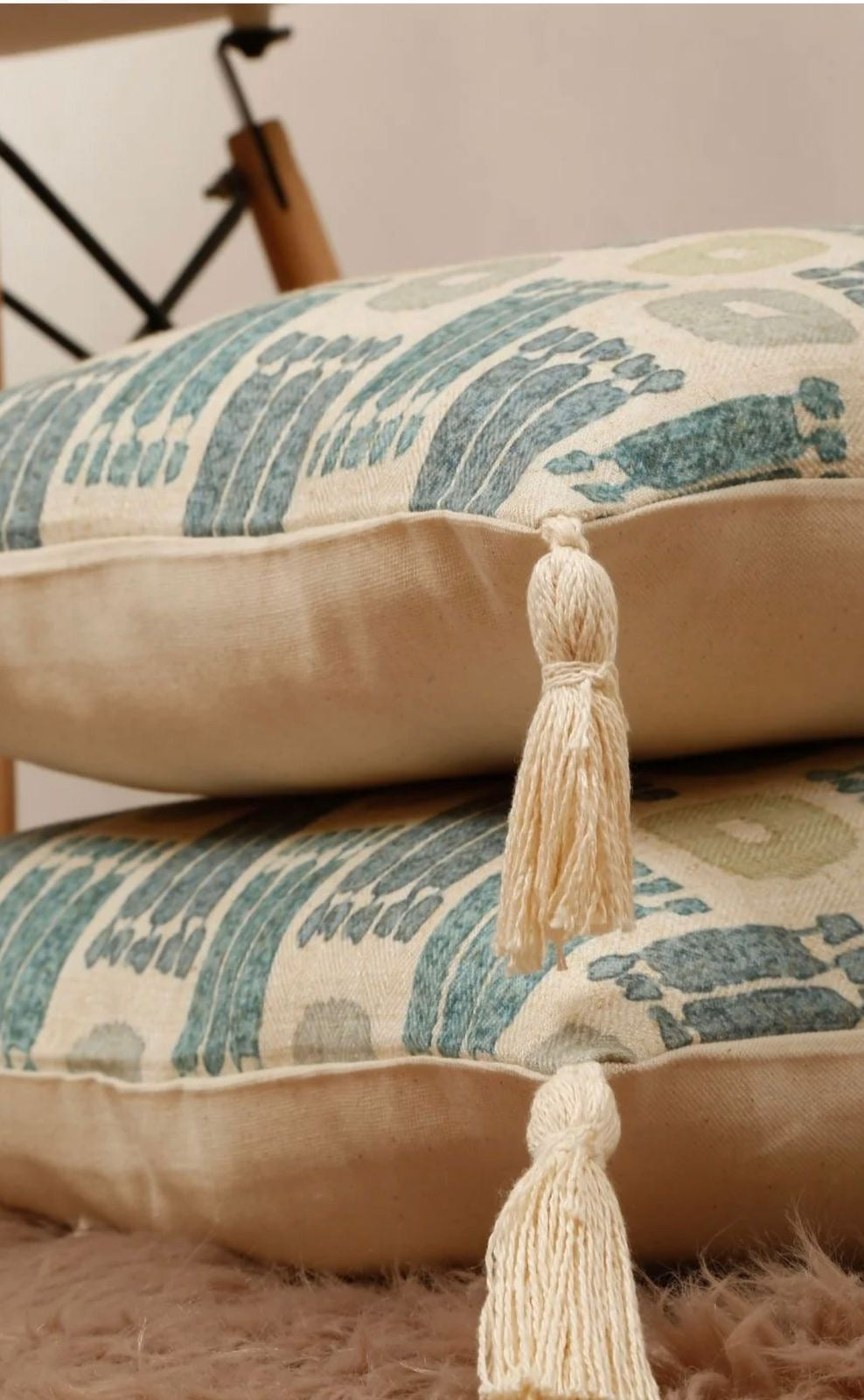 Santorini Tassel Cushion Cover