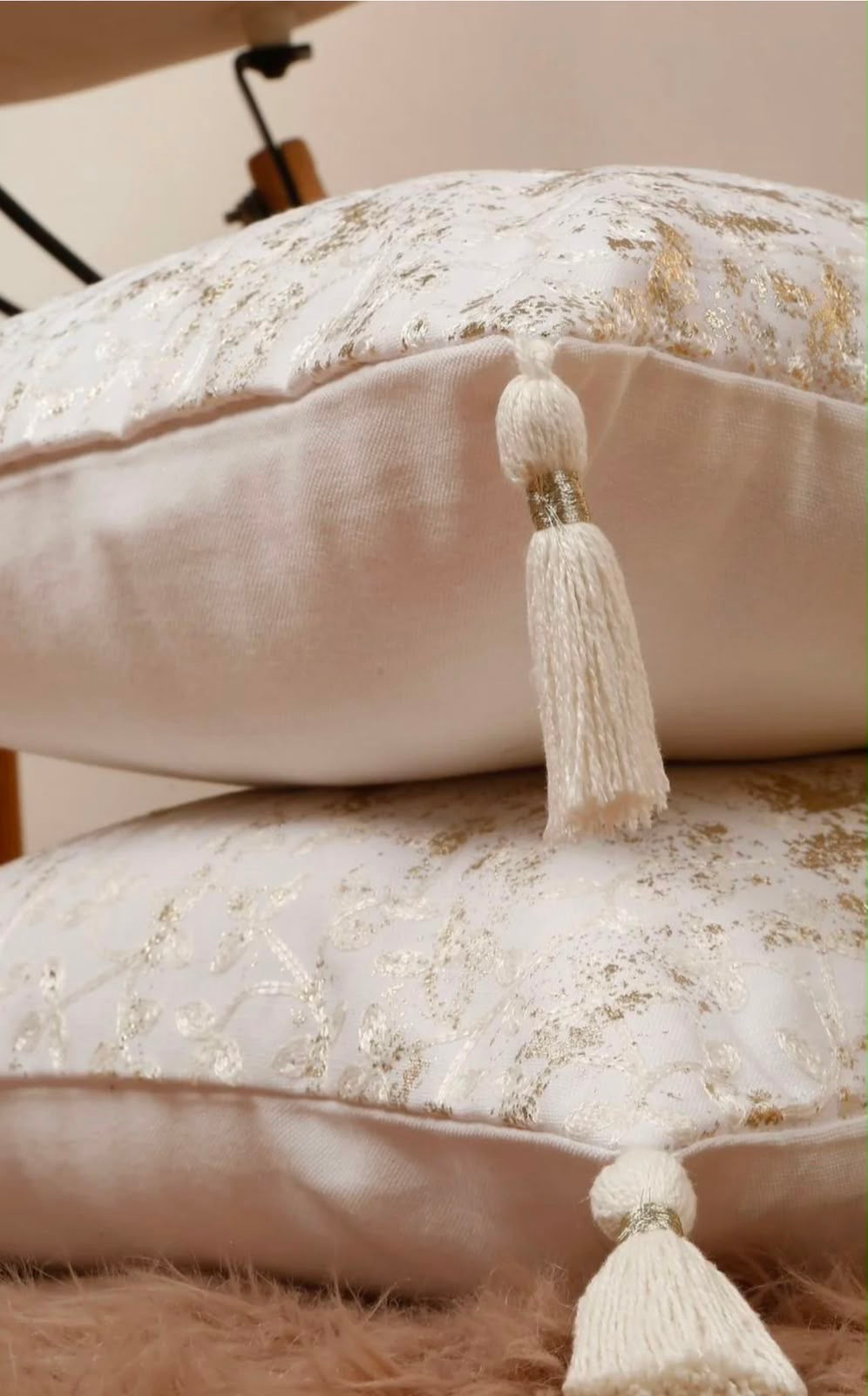 Ivory Bloom Cushion Cover