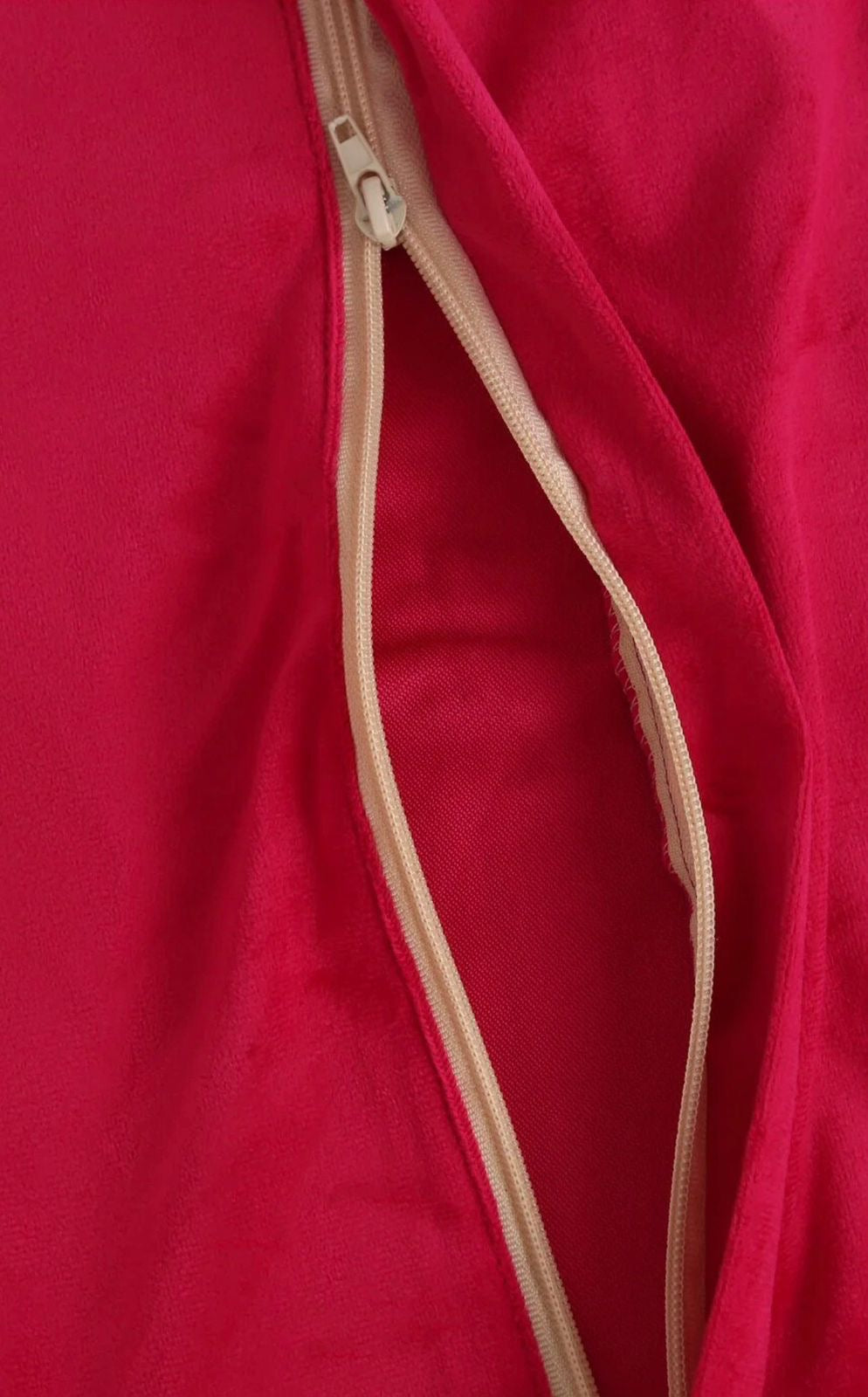 Crimson Comfort Bean Bag Cover