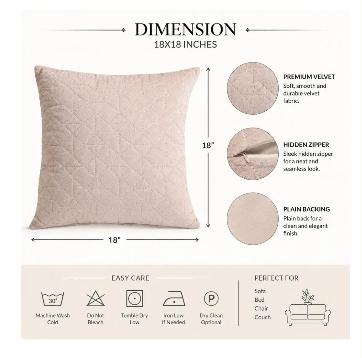 Sterling Crest Cushion Cover