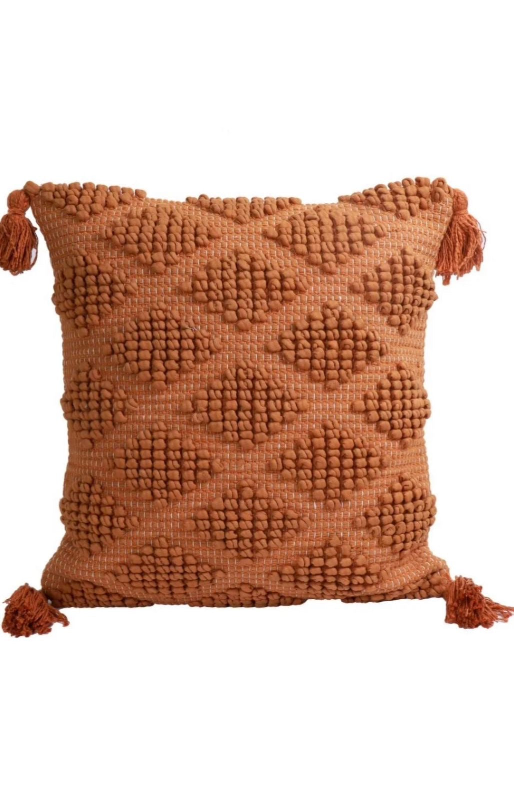 Rust Tuft Cushion Cover – Set of 2