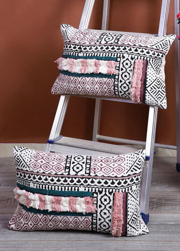 Rosy Meadow Cushion Cover