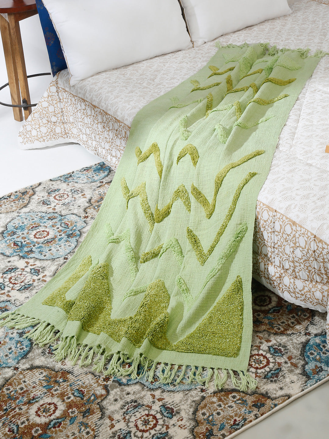 Decorative Tufted Throw Blanket