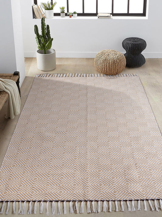 Boho Woven Cotton Floor Rug