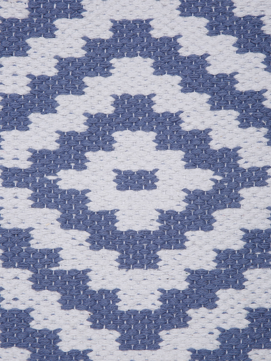 Blue And White Geometric Area Rugs