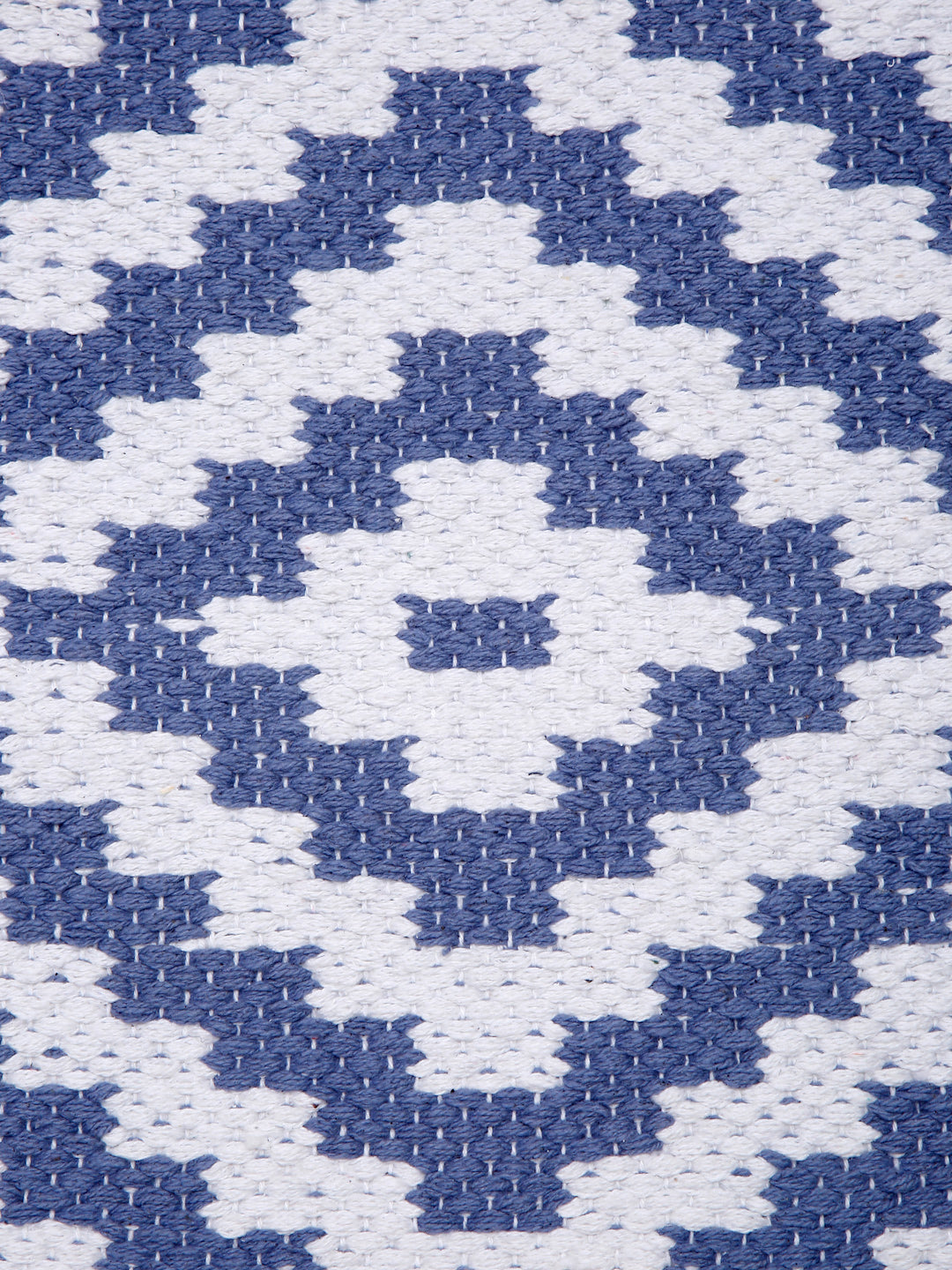 Handmade Geometric Pattern Cotton Rug