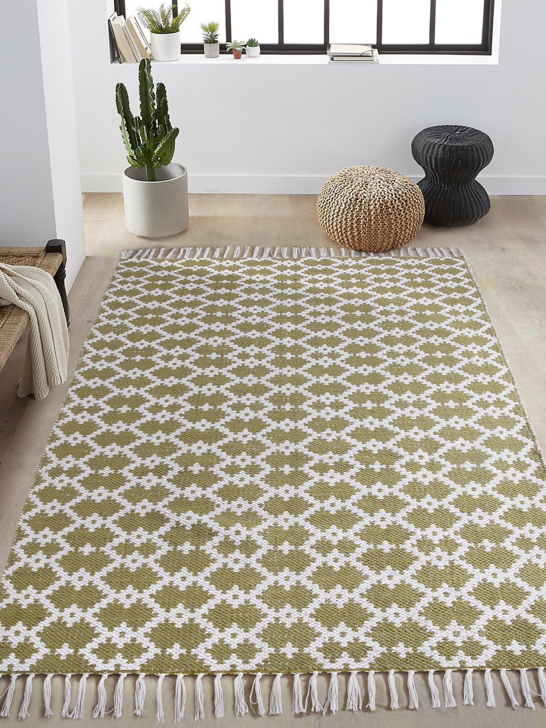 Handwoven Boho Floor Rug