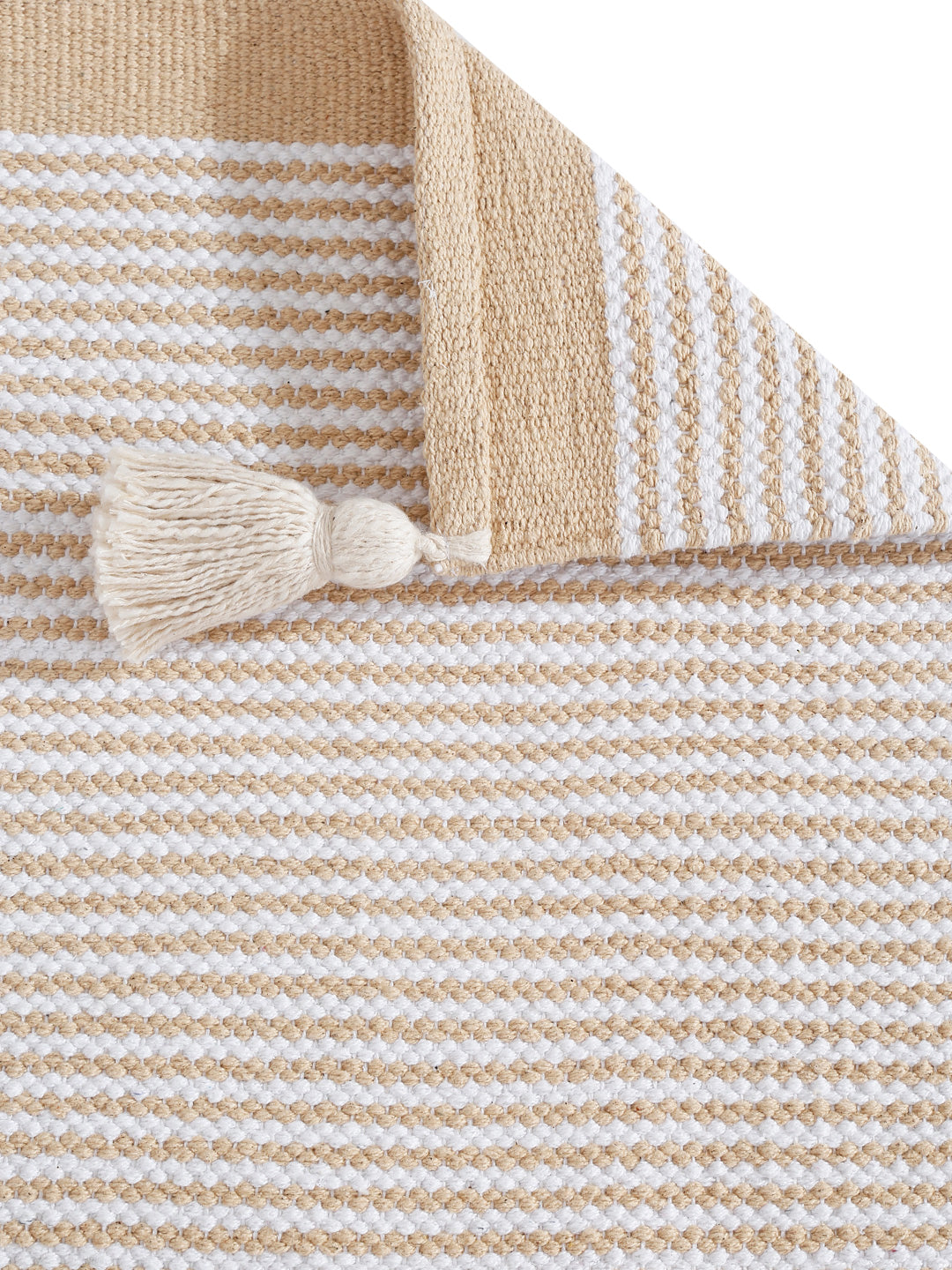 Woven Cotton Stripe Table Runner