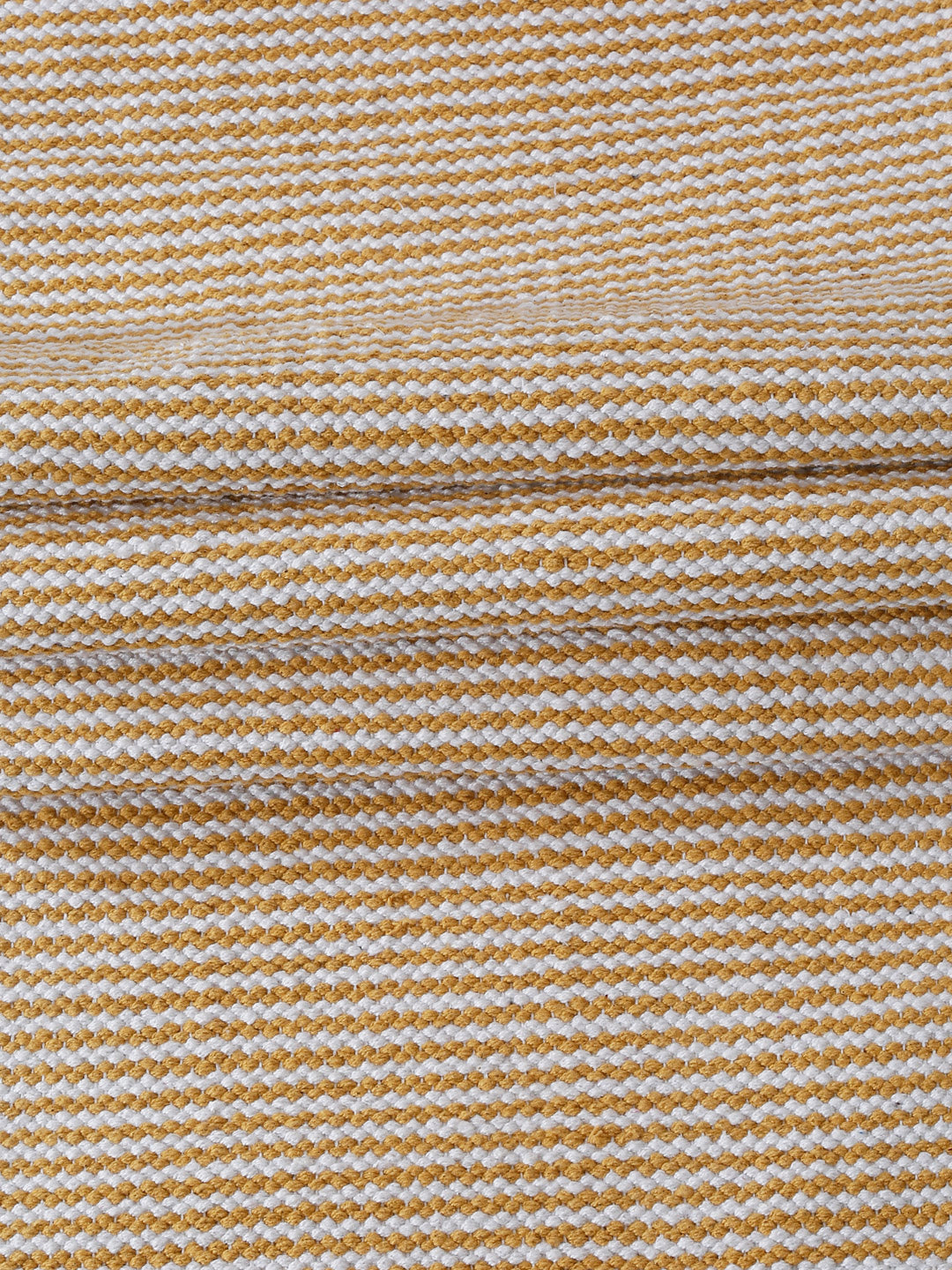 Yellow Stripe Woven Table Runner