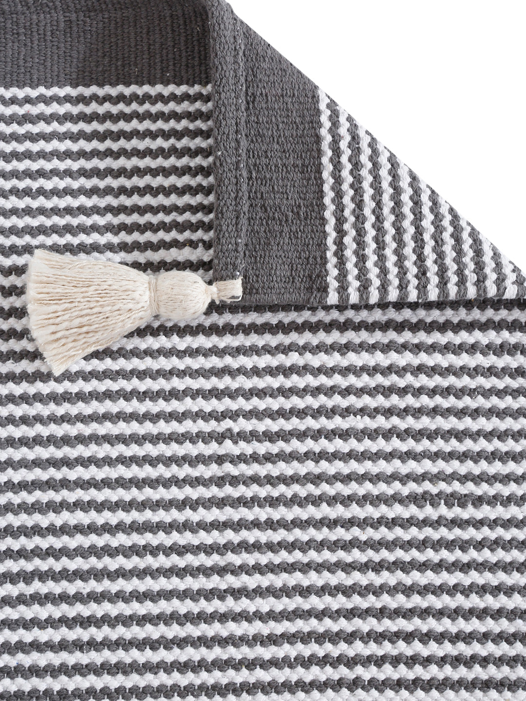 Woven Stripe Cotton Table Runner