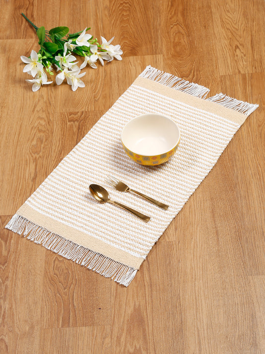 Set of 6 Cotton Woven Placemats