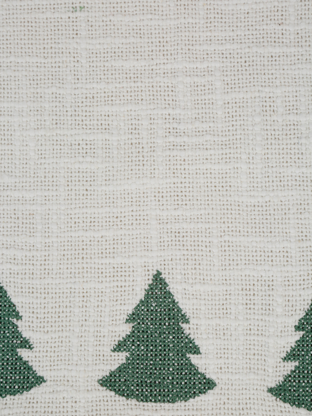 Christmas Tree Embroidered Cotton Table Placemats