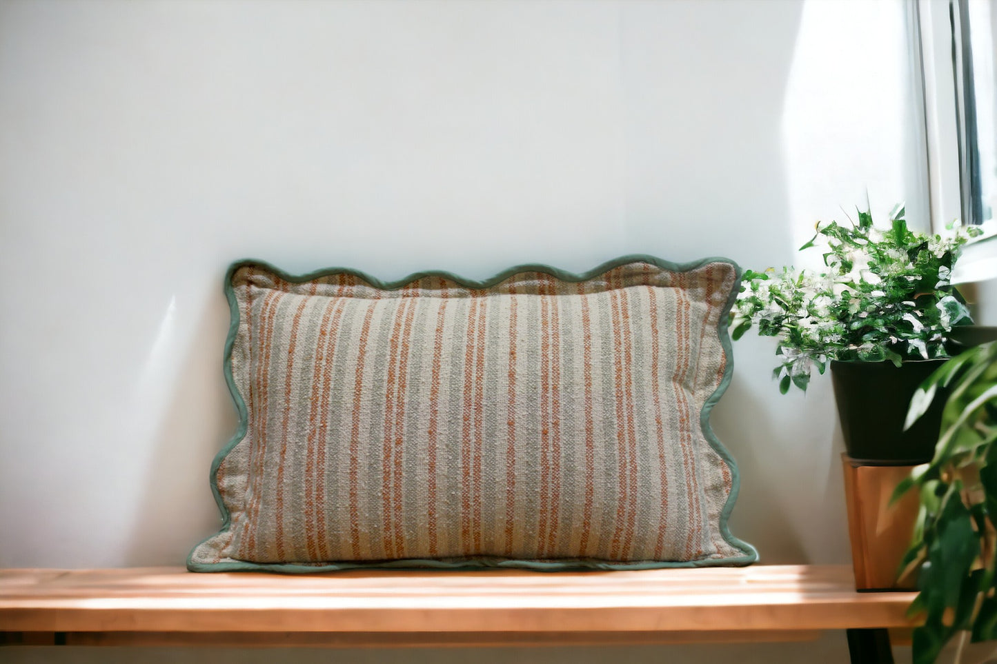 Stripe Cotton Boucle Pillow Cover