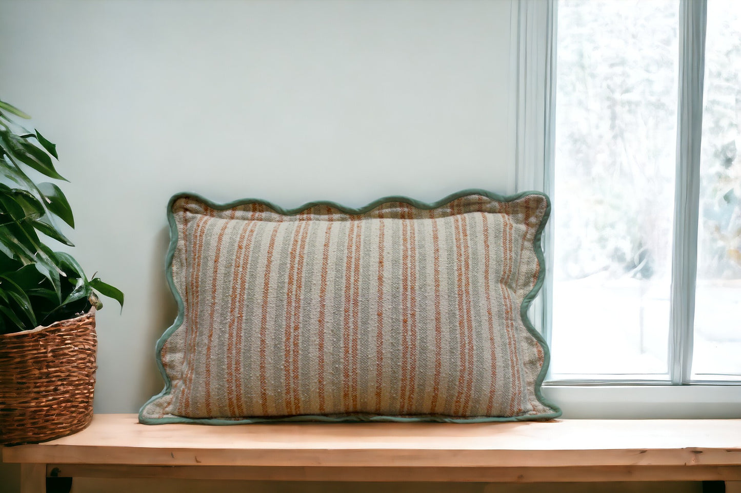 Stripe Cotton Boucle Pillow Cover