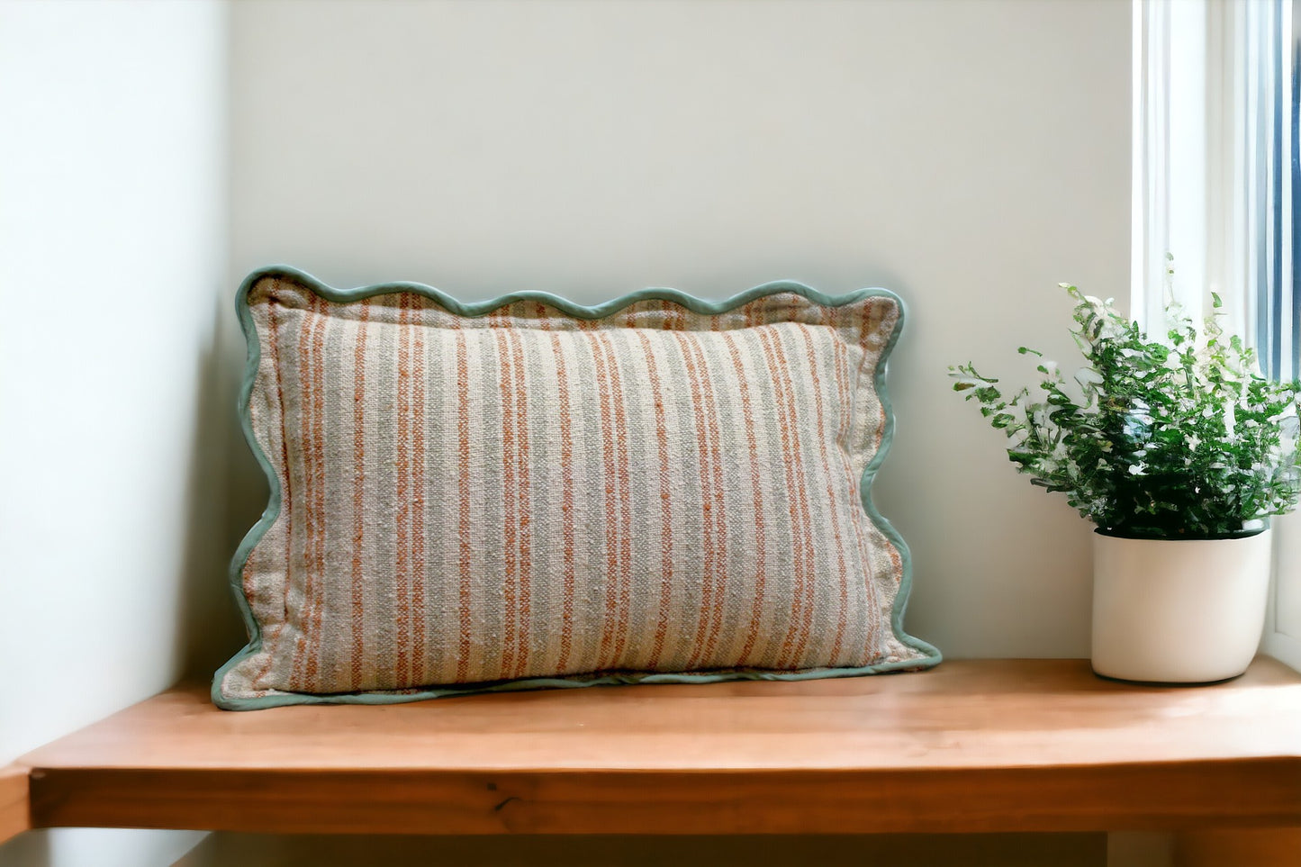 Stripe Cotton Boucle Pillow Cover