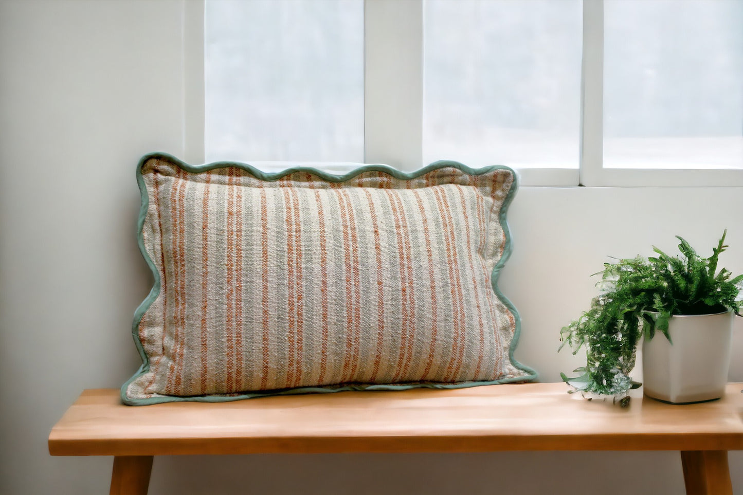 Stripe Cotton Boucle Pillow Cover