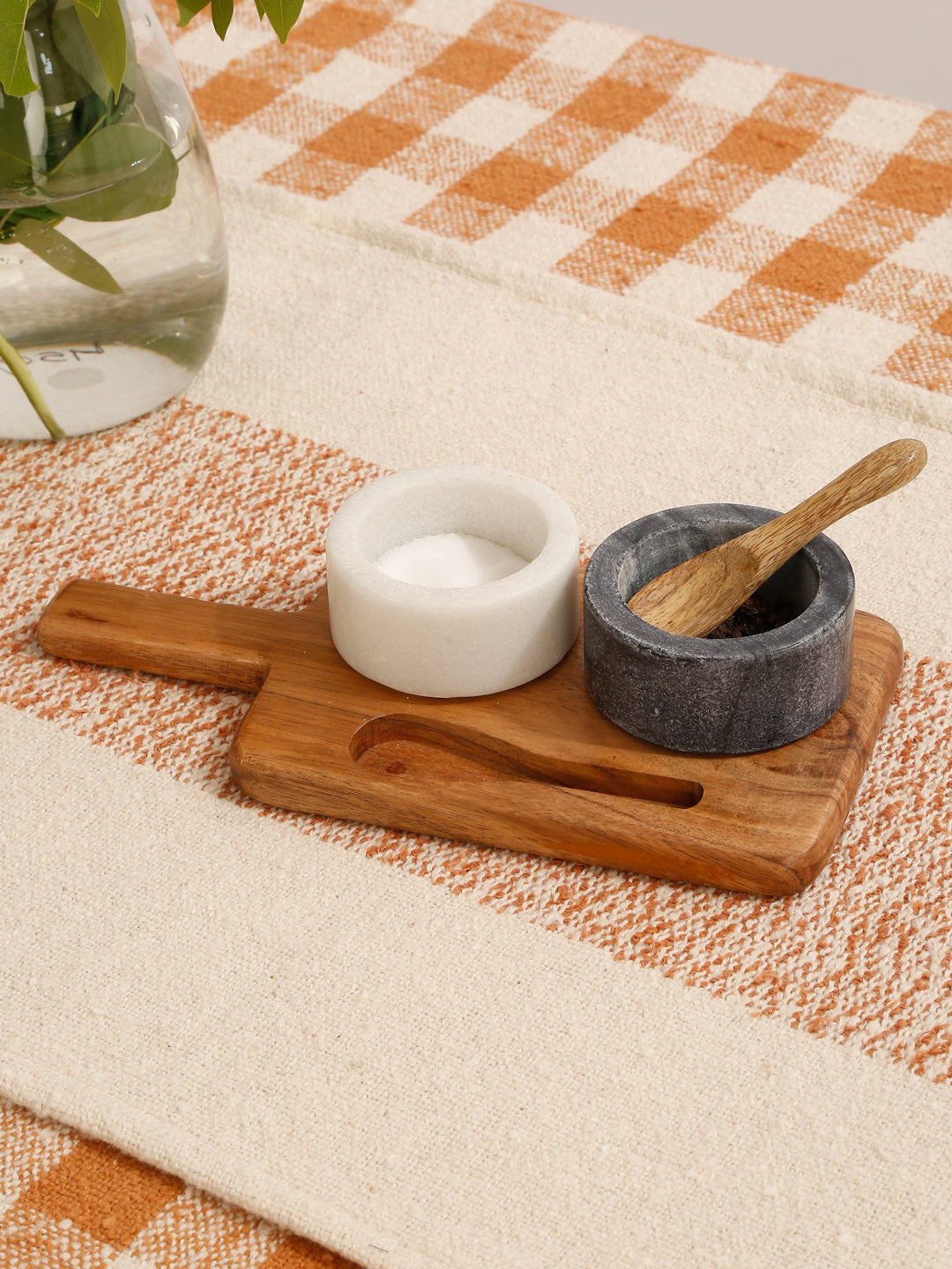 Cotton Boucle Table Runner