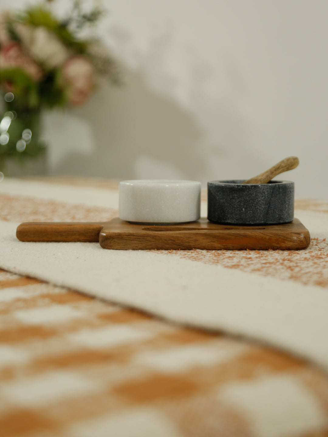 Cotton Boucle Table Runner