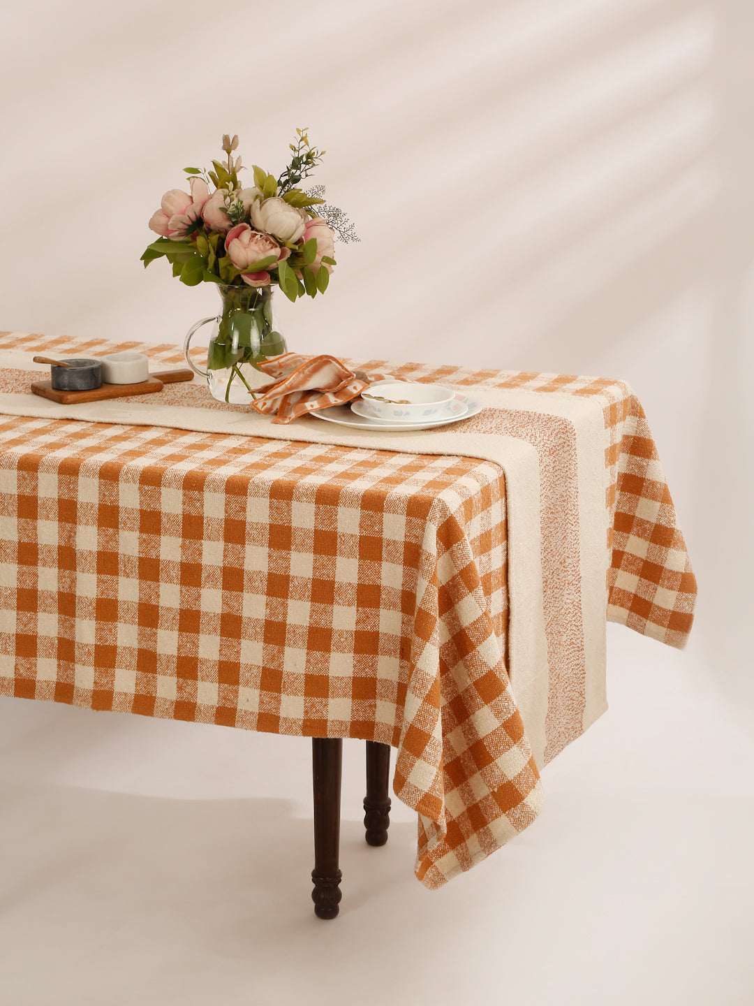 Cotton Boucle Table Runner