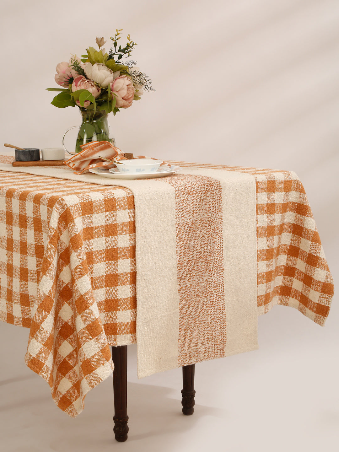 Cotton Boucle Table Runner