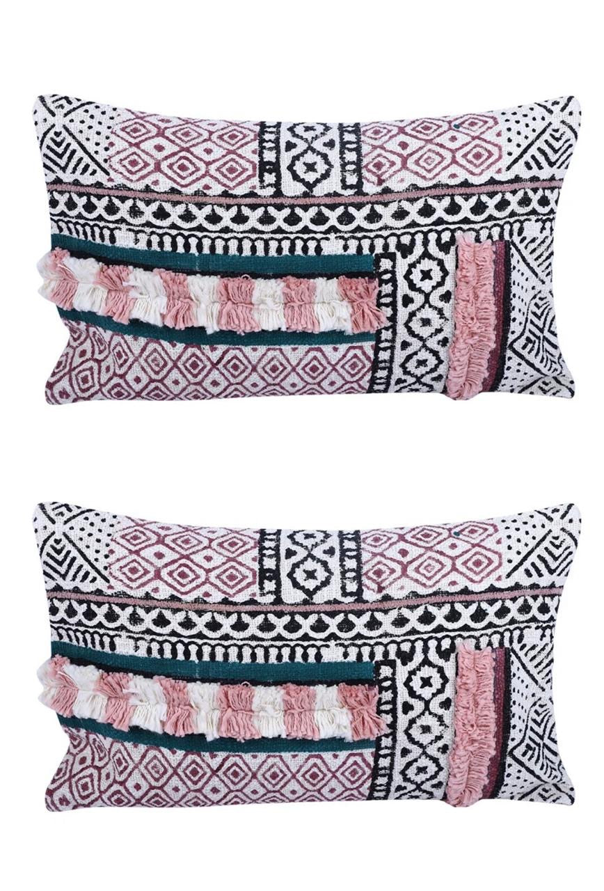 Rosy Meadow Cushion Cover