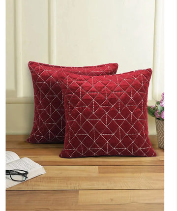Burgundy Manor Cushion Cover