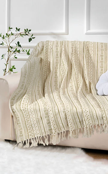 Sage Blossom Throw