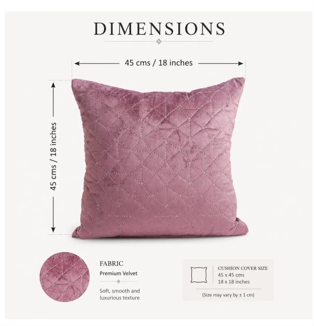 Amethyst Velvet Cushion Cover