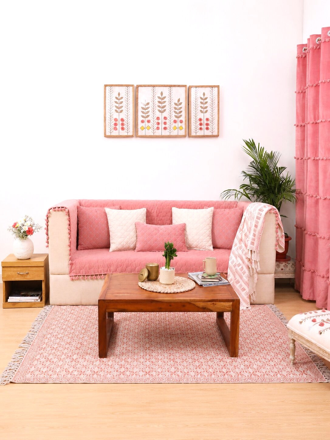 Blush Harmony Living Room Setup