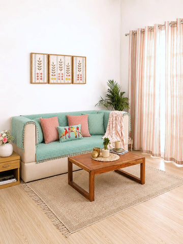 Blush Horizon Living Room Setup