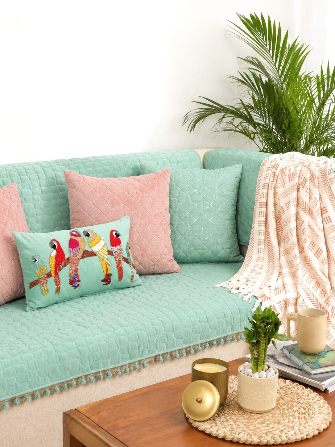 Blush Horizon Living Room Setup