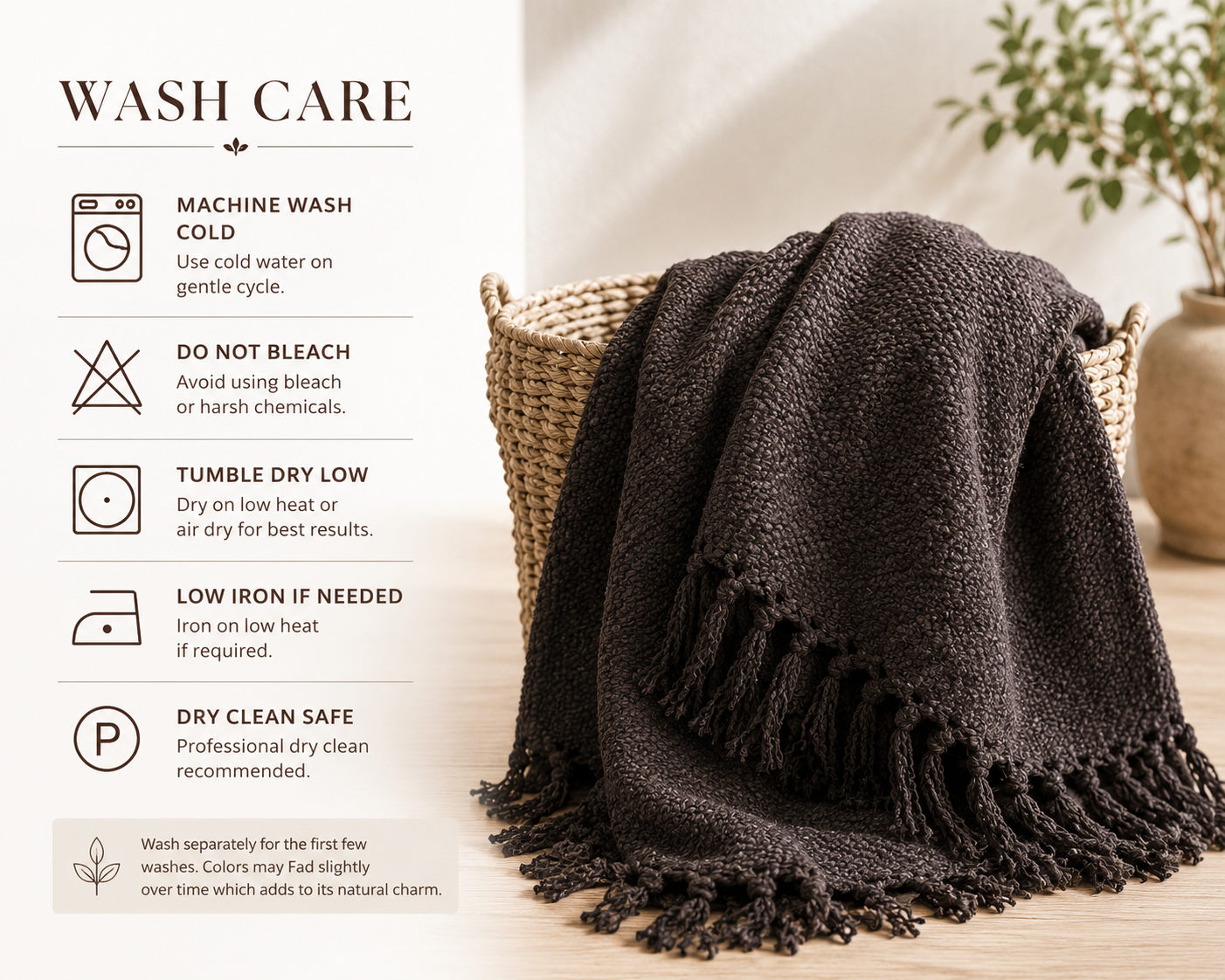 Noirloom Textured Throw