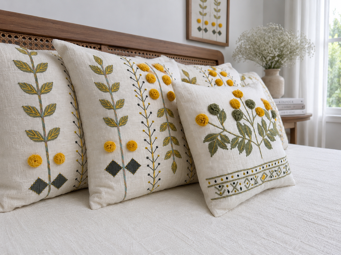 Meadowloom Embroidered Bedcover Set