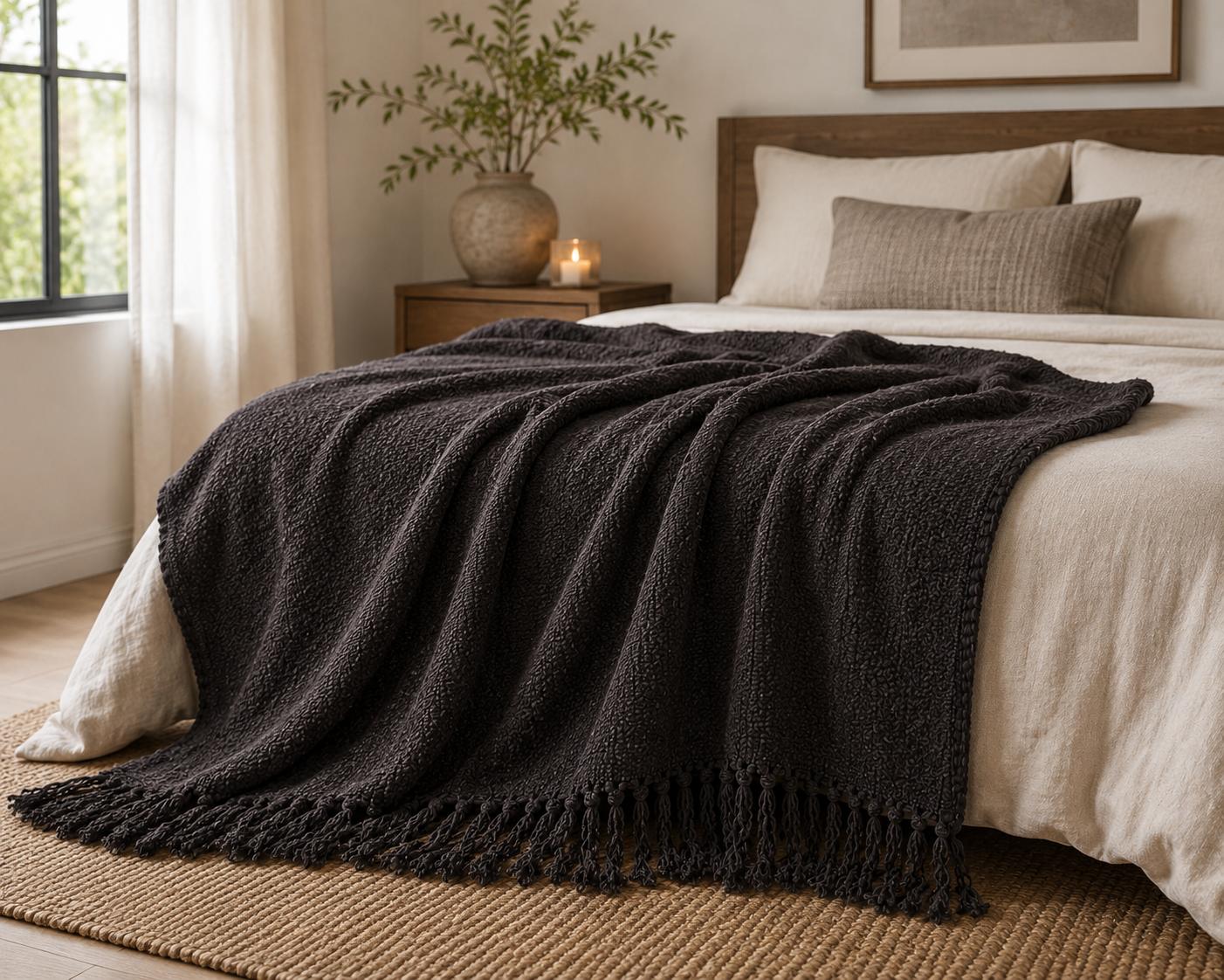 Noirloom Textured Throw