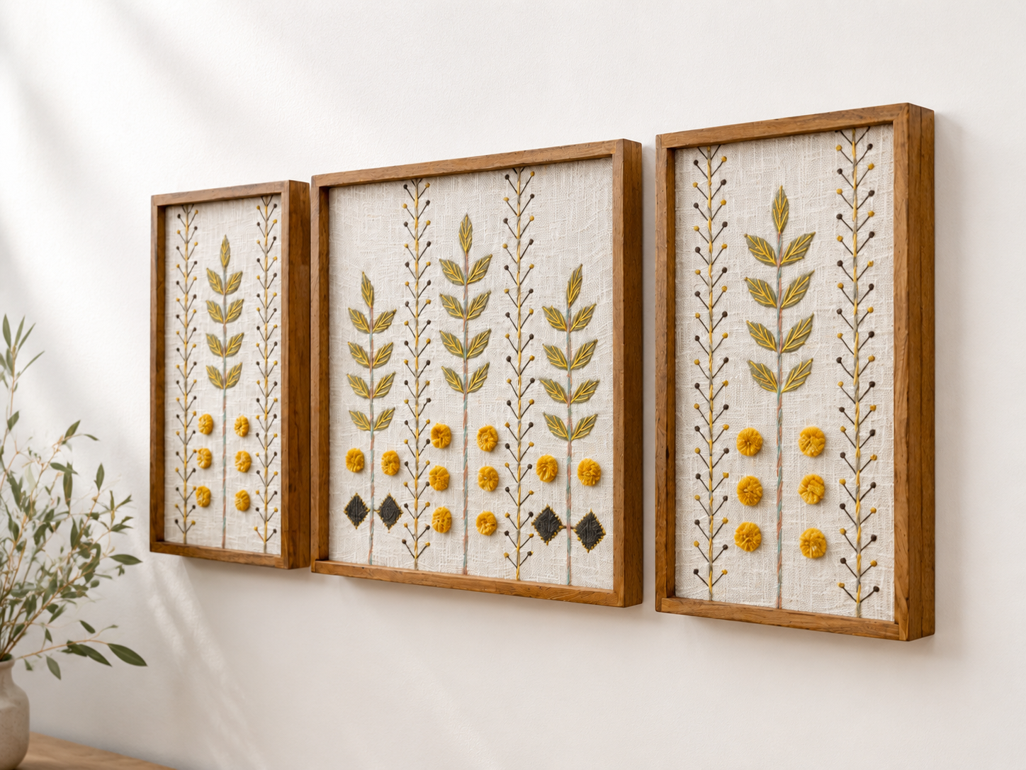 Botanica Embroidered Wall Art