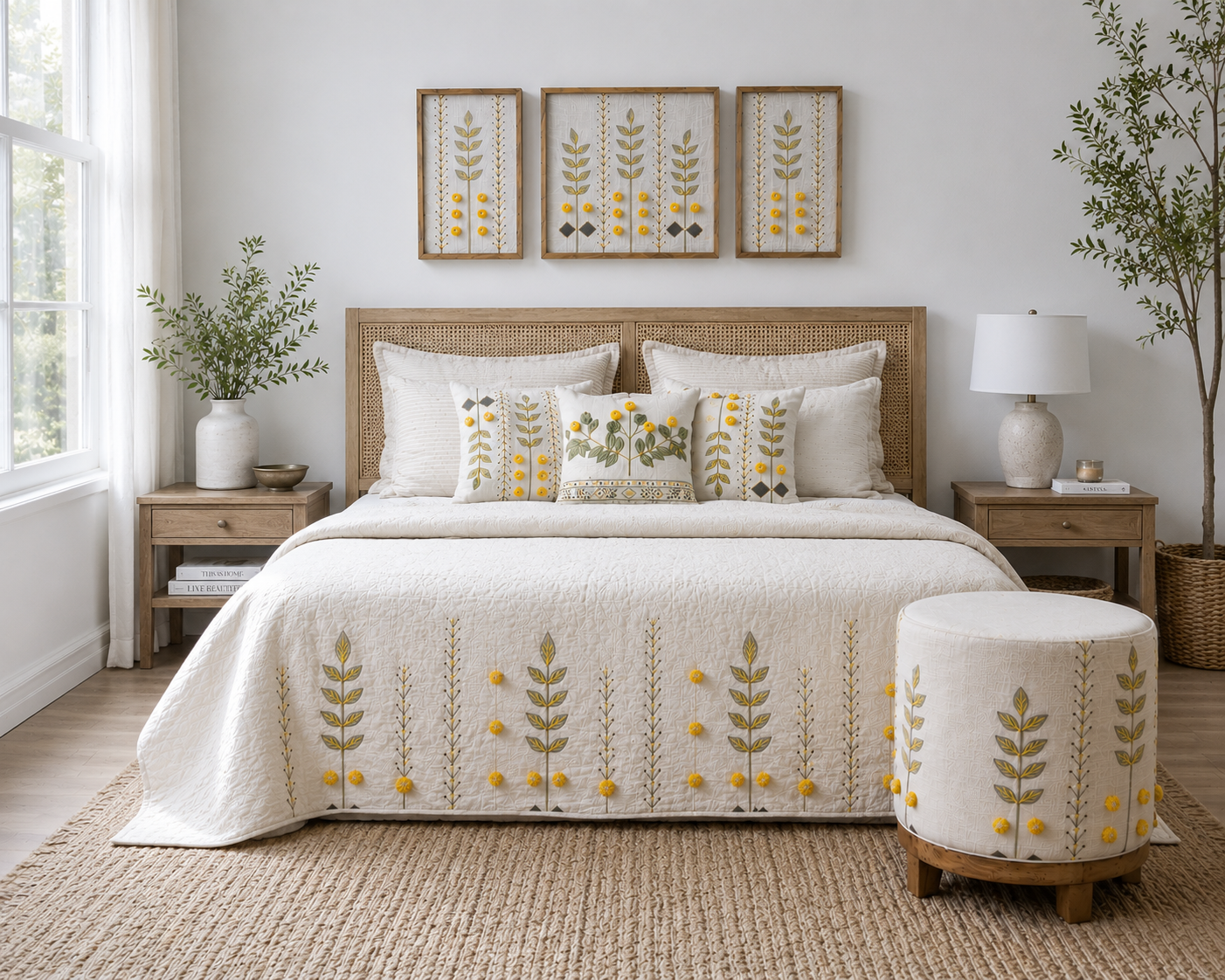 Botanica Embroidered Wall Art