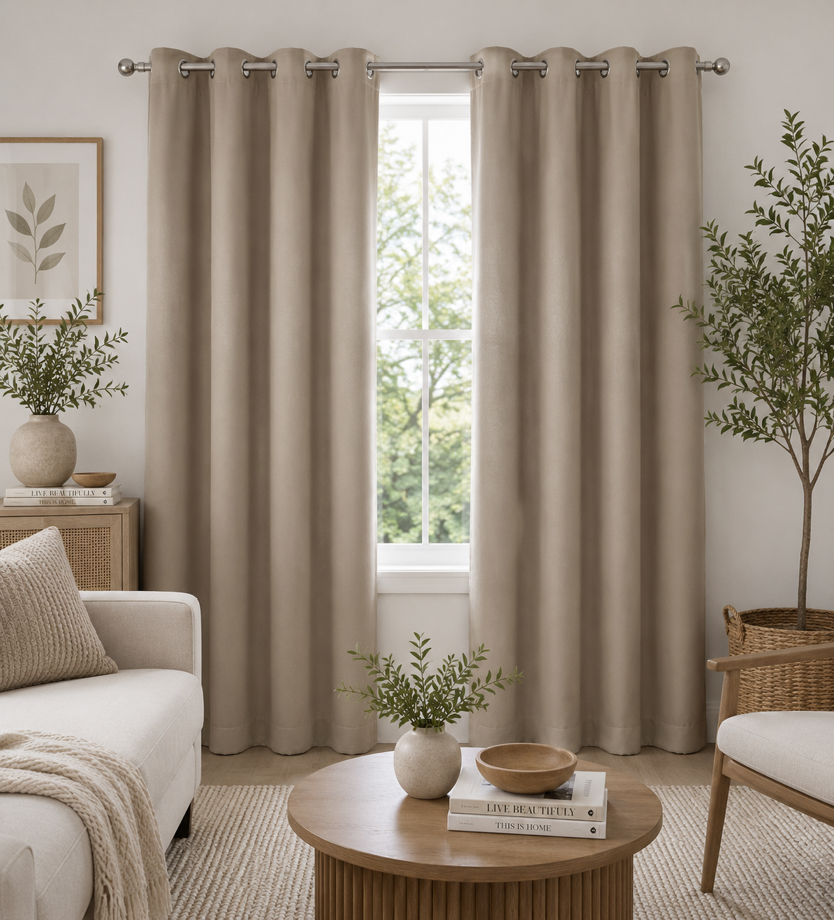 Terraease Matte Blackout Curtain